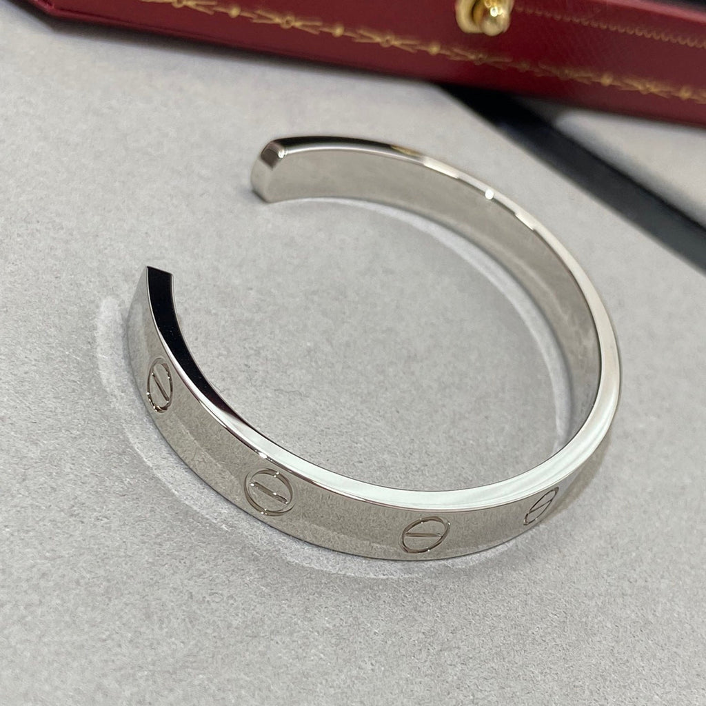 [Lumi Jewels]LOVE BRACELET 6.1MM 1 DIAMOND OPEN CUFF
