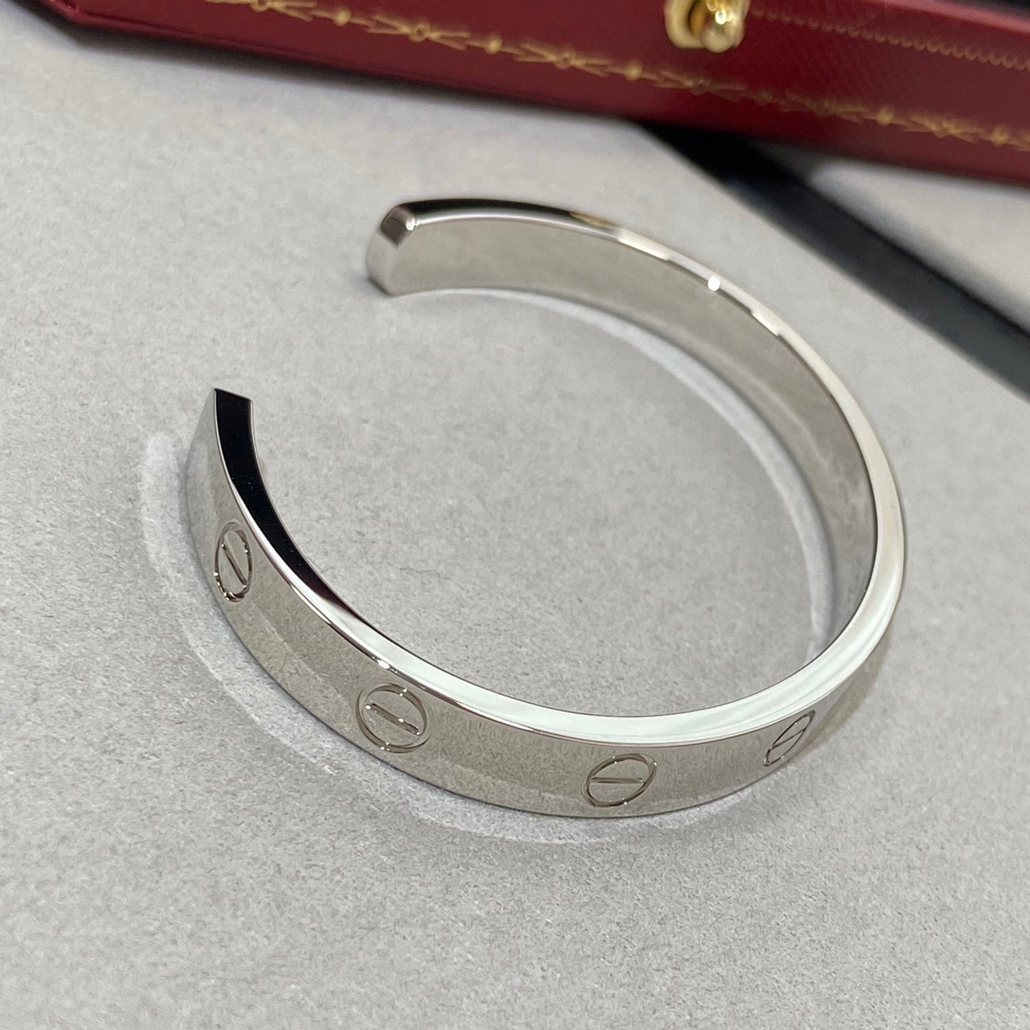 [Lumi Jewels]LOVE BRACELET 6.1MM 1 DIAMOND OPEN CUFF