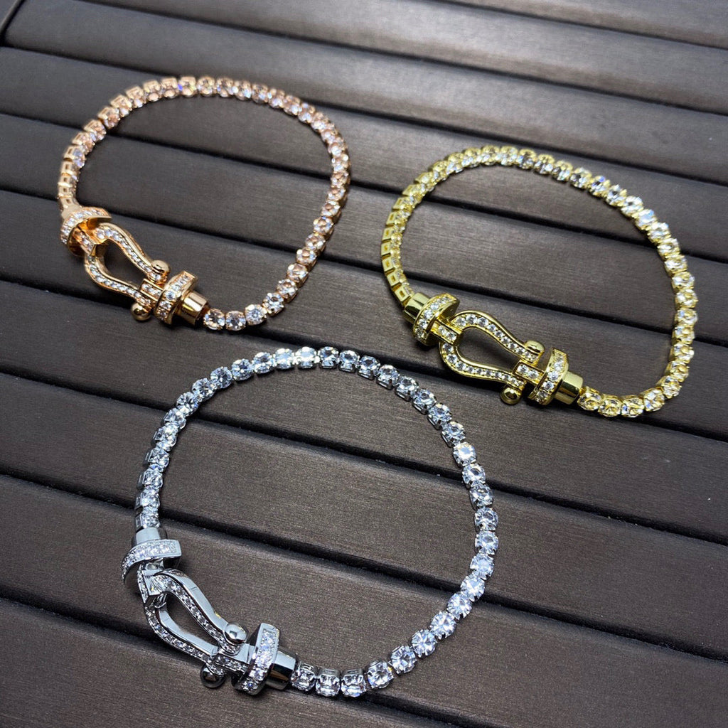 [Lumi Jewels]FORCE  HORSESHOE  DIAMOND TENNIS BRACELET