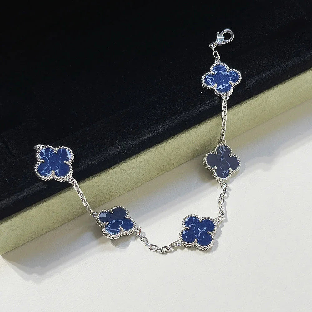 [Lumi Jewels]CLOVER 5 MOTIF PIETERSITE BRACELET COLLECTION
