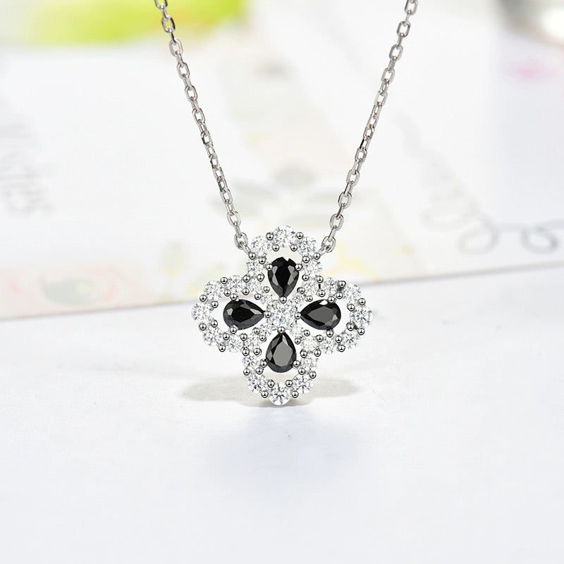[Lumi Jewels]LOOP NECKLACE FULL MOTIF DIAMOND 16MM MULTIPLE COLORS
