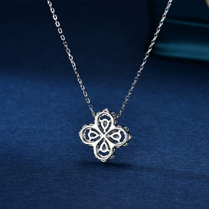 [Lumi Jewels]LOOP NECKLACE FULL MOTIF DIAMOND 16MM MULTIPLE COLORS