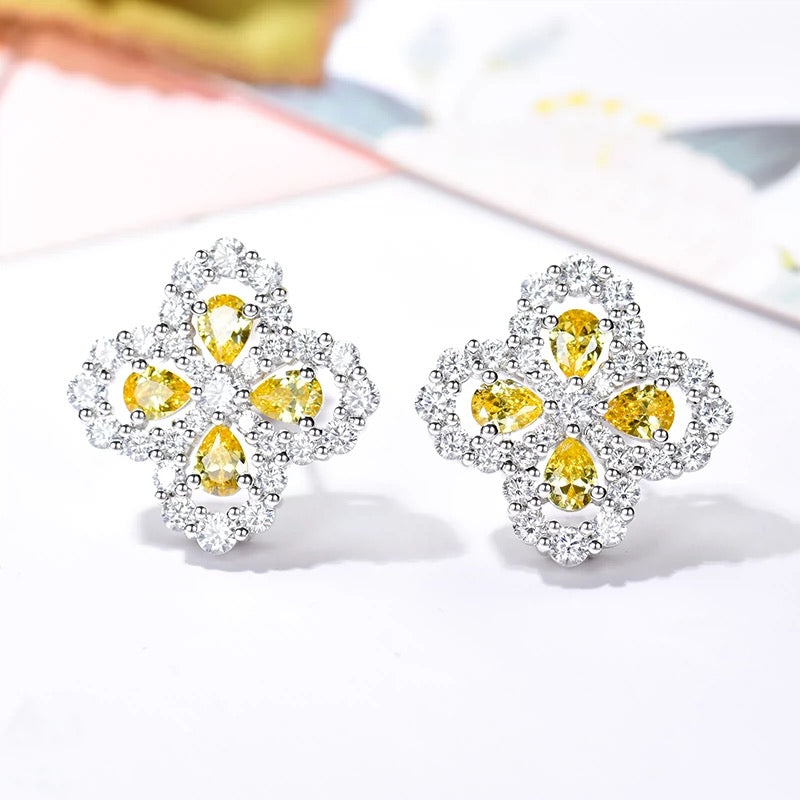 [Lumi Jewels]LOOP EARRINGS FULL MOTIF DIAMOND 16MM