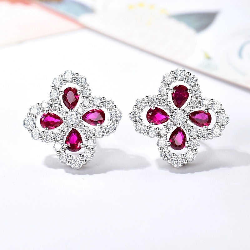 [Lumi Jewels]LOOP EARRINGS FULL MOTIF DIAMOND 16MM