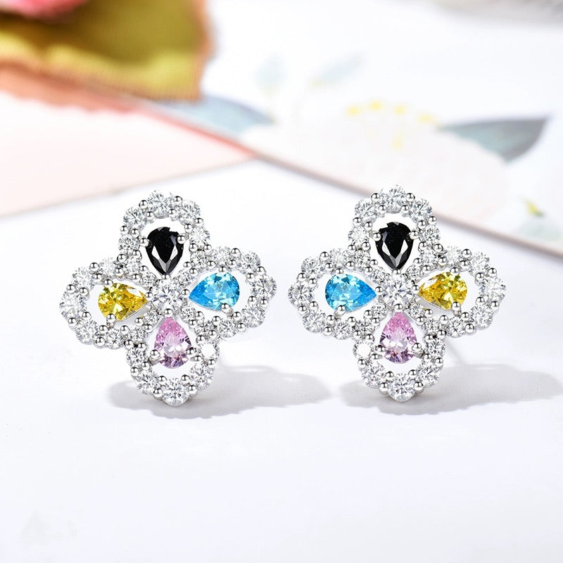 [Lumi Jewels]LOOP EARRINGS FULL MOTIF DIAMOND 16MM