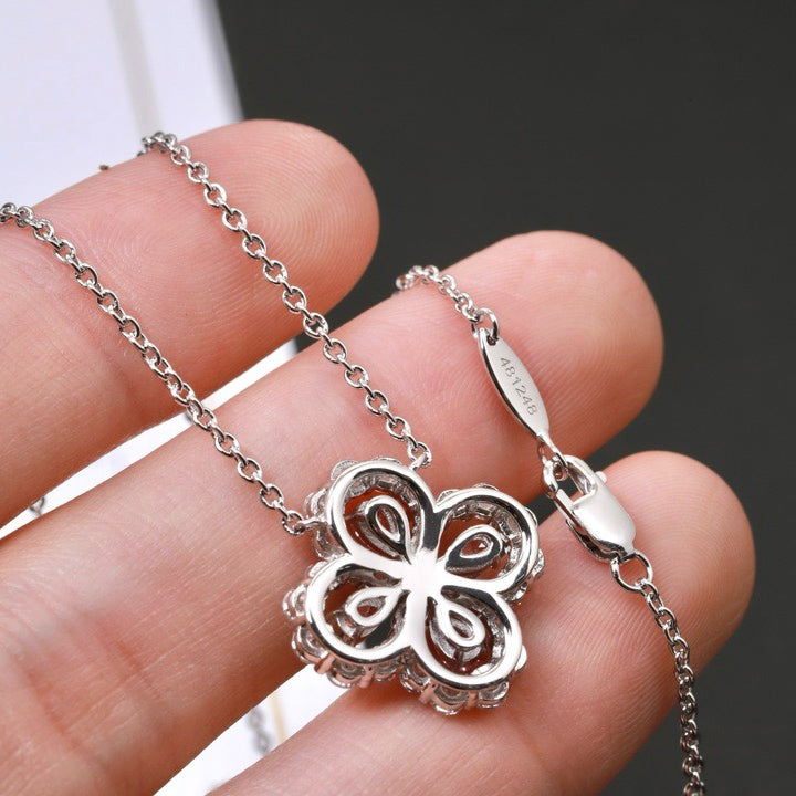 [Lumi Jewels]LOOP NECKLACE FULL MOTIF DIAMOND 16MM MULTIPLE COLORS