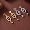 [Lumi Jewels]HM CHAINE DIAMOND EARRINGS