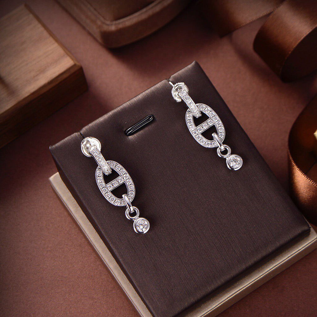 [Lumi Jewels]HM CHAINE DIAMOND EARRINGS