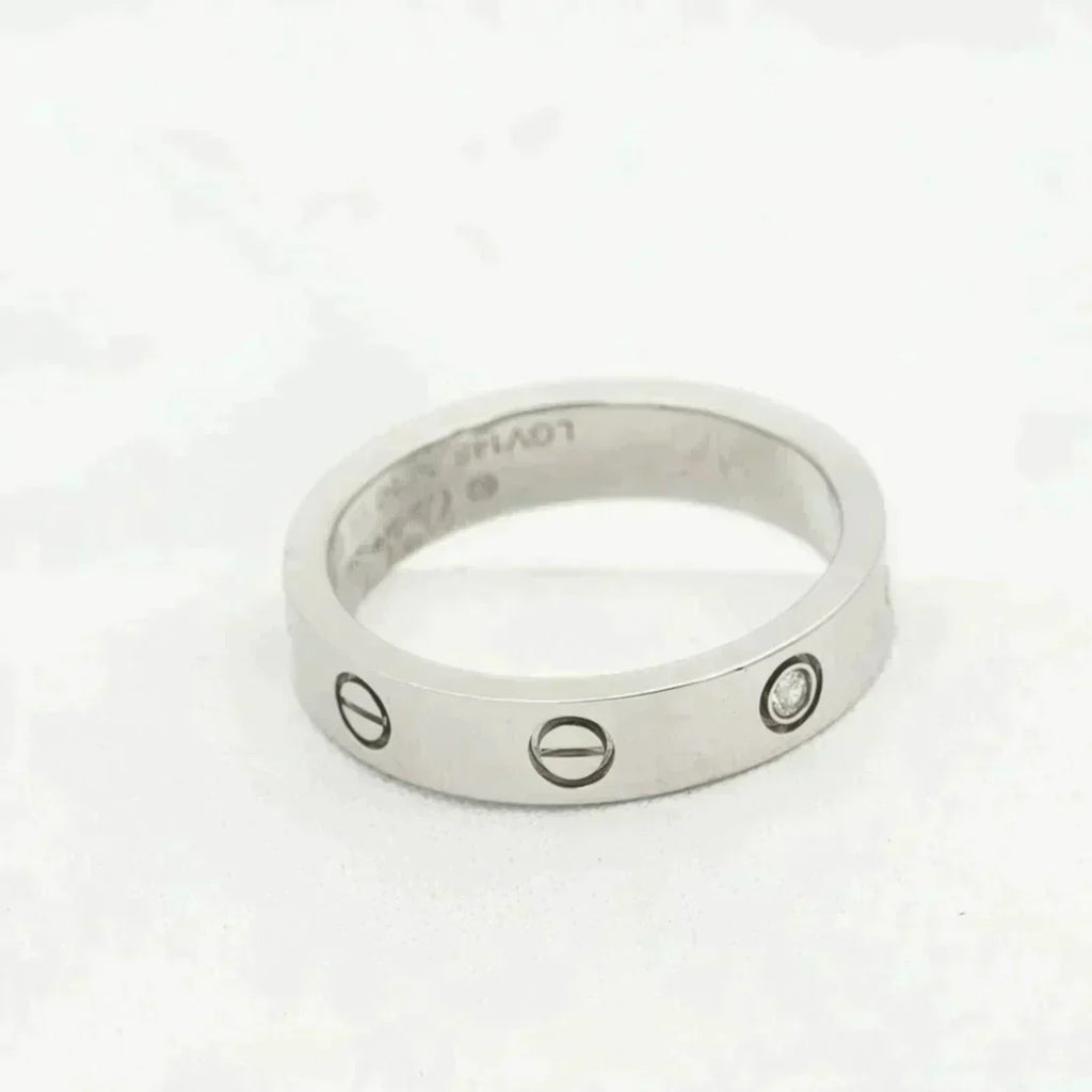 [Lumi Jewels]LOVE RING 4MM 1 DIAMOND SILVER