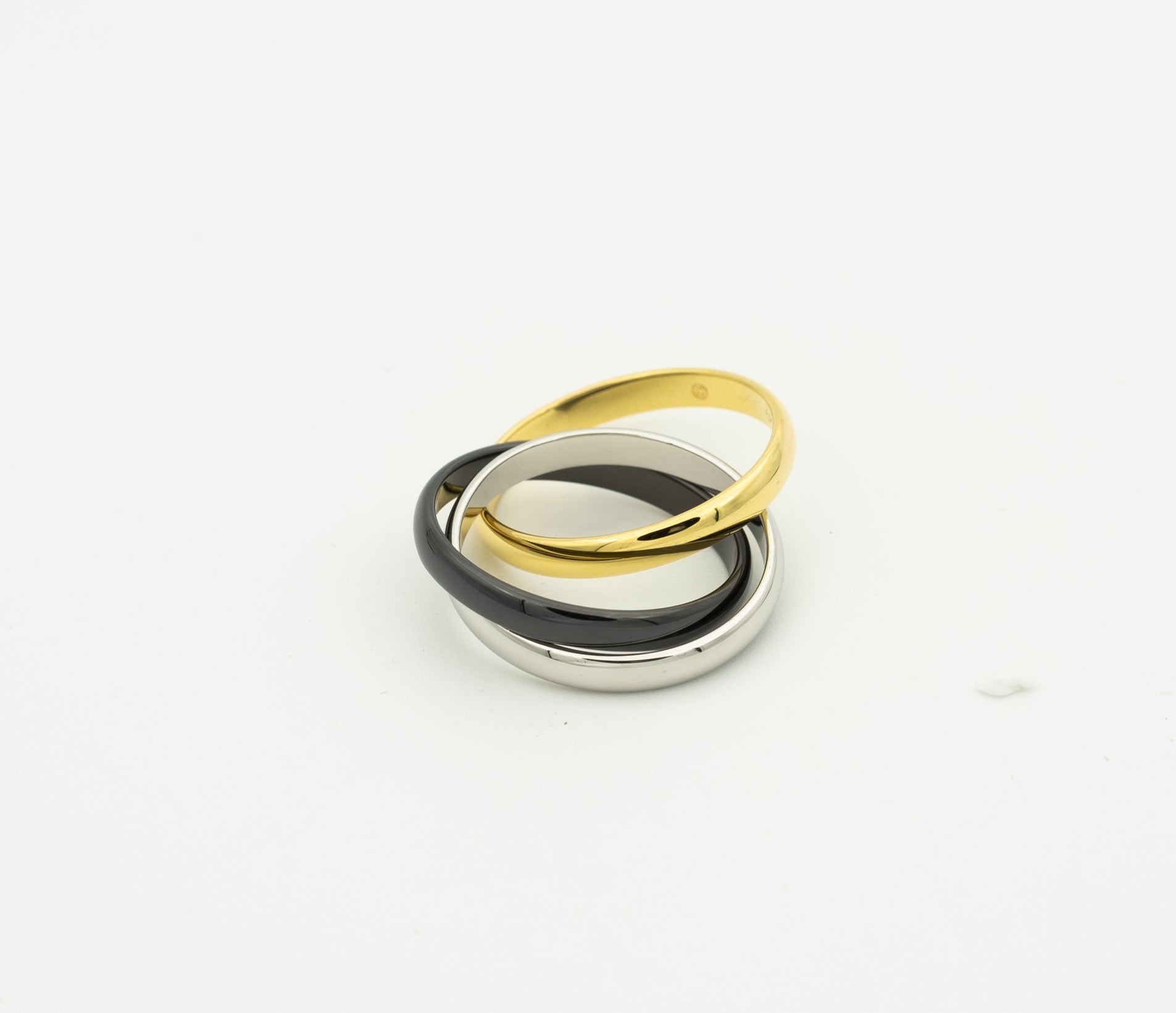 [Lumi Jewels]TRINITY RING BLACK GOLD SILVER