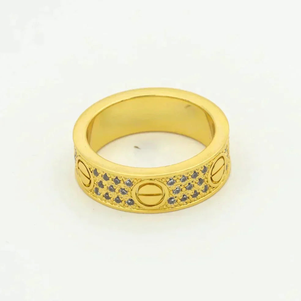 [Lumi Jewels]LOVE RING 5.5MM DIAMONDS PAVED