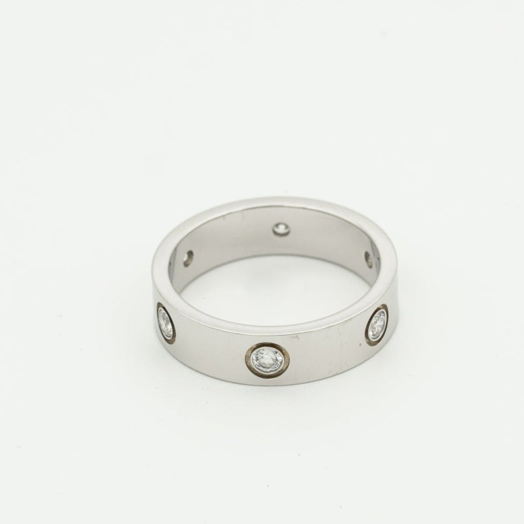 [Lumi Jewels]LOVE RING 5.5MM 6 DIAMONDS SILVER