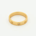 [Lumi Jewels]LOVE RING 4MM 1 DIAMOND PINK GOLD