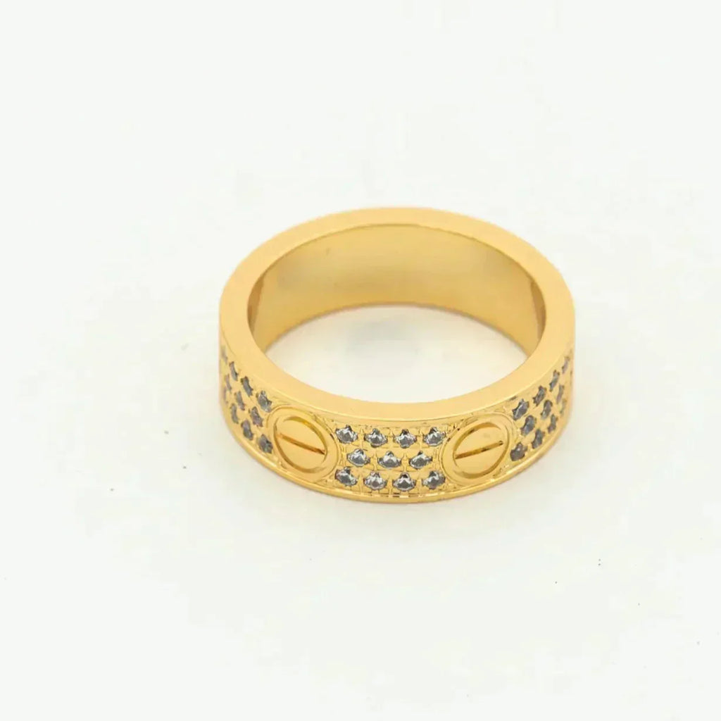 [Lumi Jewels]LOVE RING 5.5MM DIAMONDS PAVED