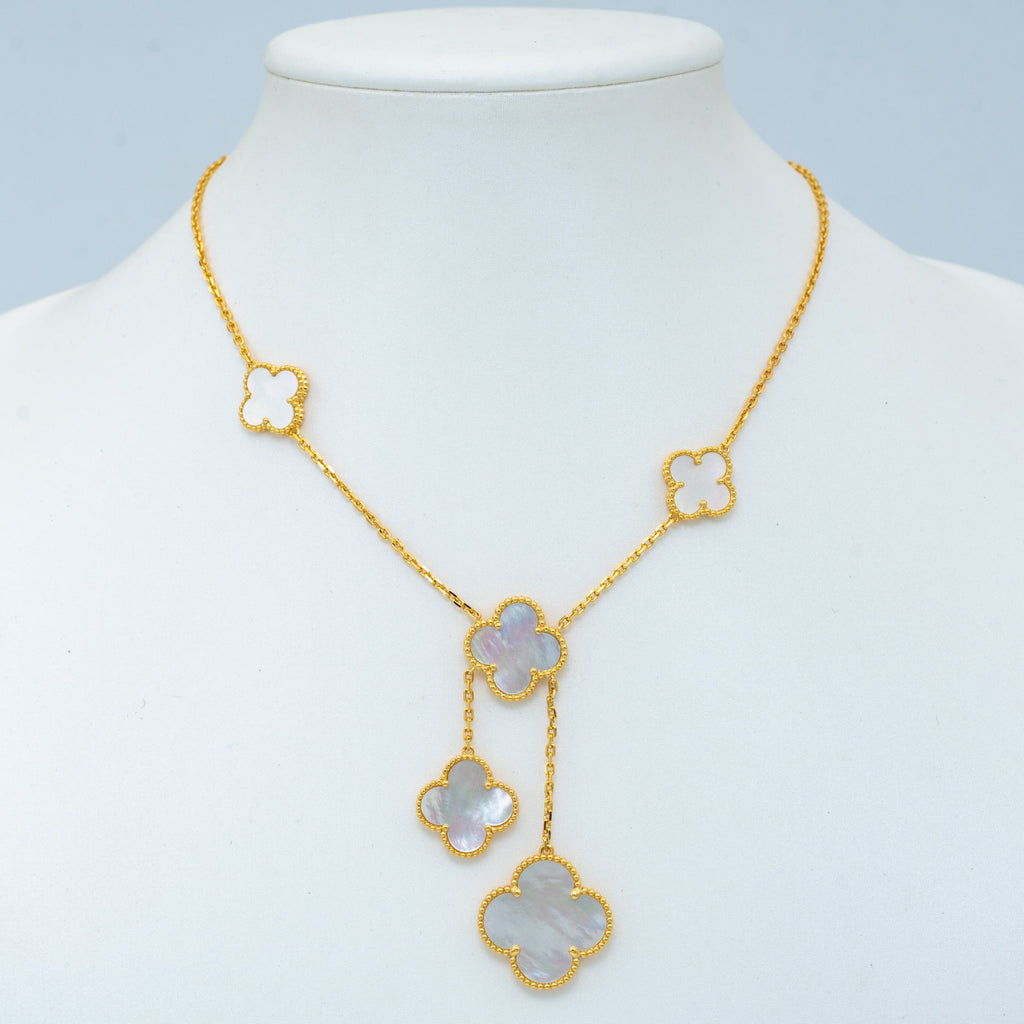 [Lumi Jewels]CLOVER MOTHER OF PEARL NECKLACE 6 MOTIF