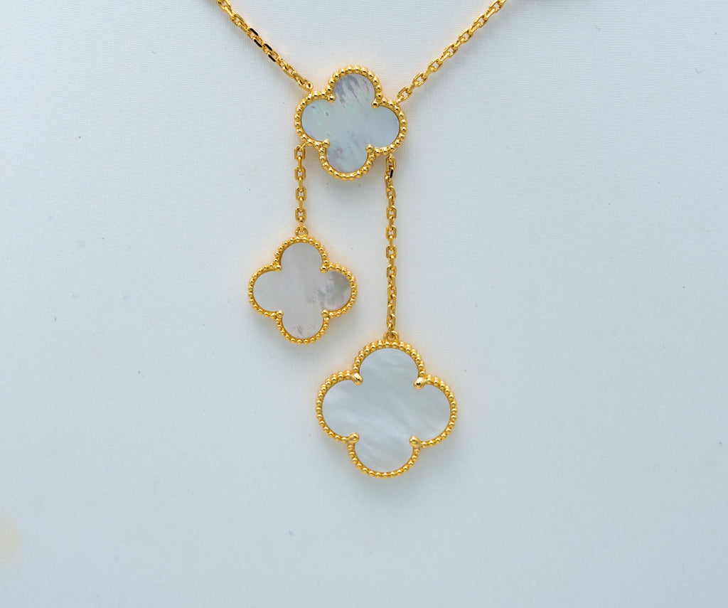 [Lumi Jewels]CLOVER MOTHER OF PEARL NECKLACE 6 MOTIF