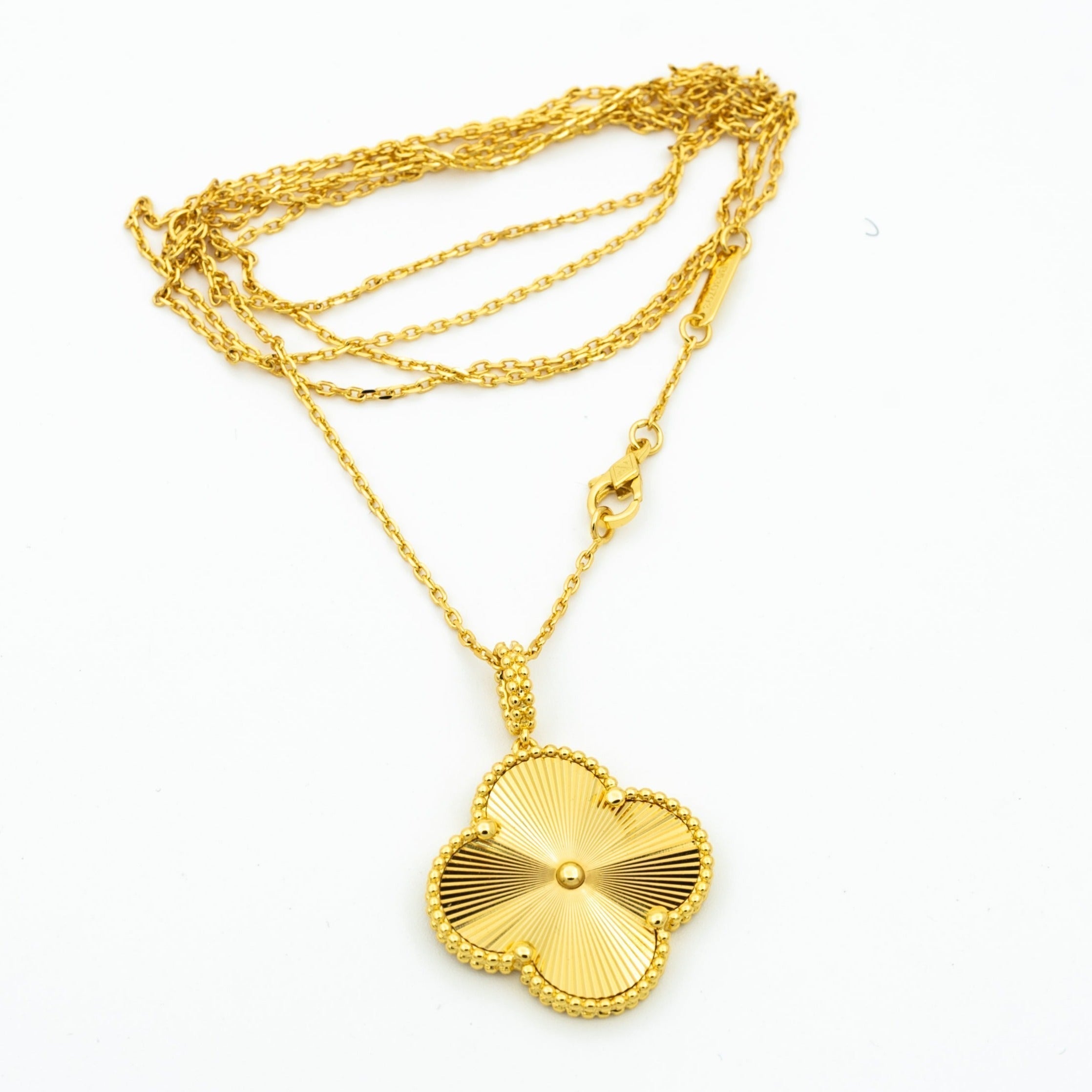 [Lumi Jewels]CLOVER 25MM PEDANT NECKLACE GOLD