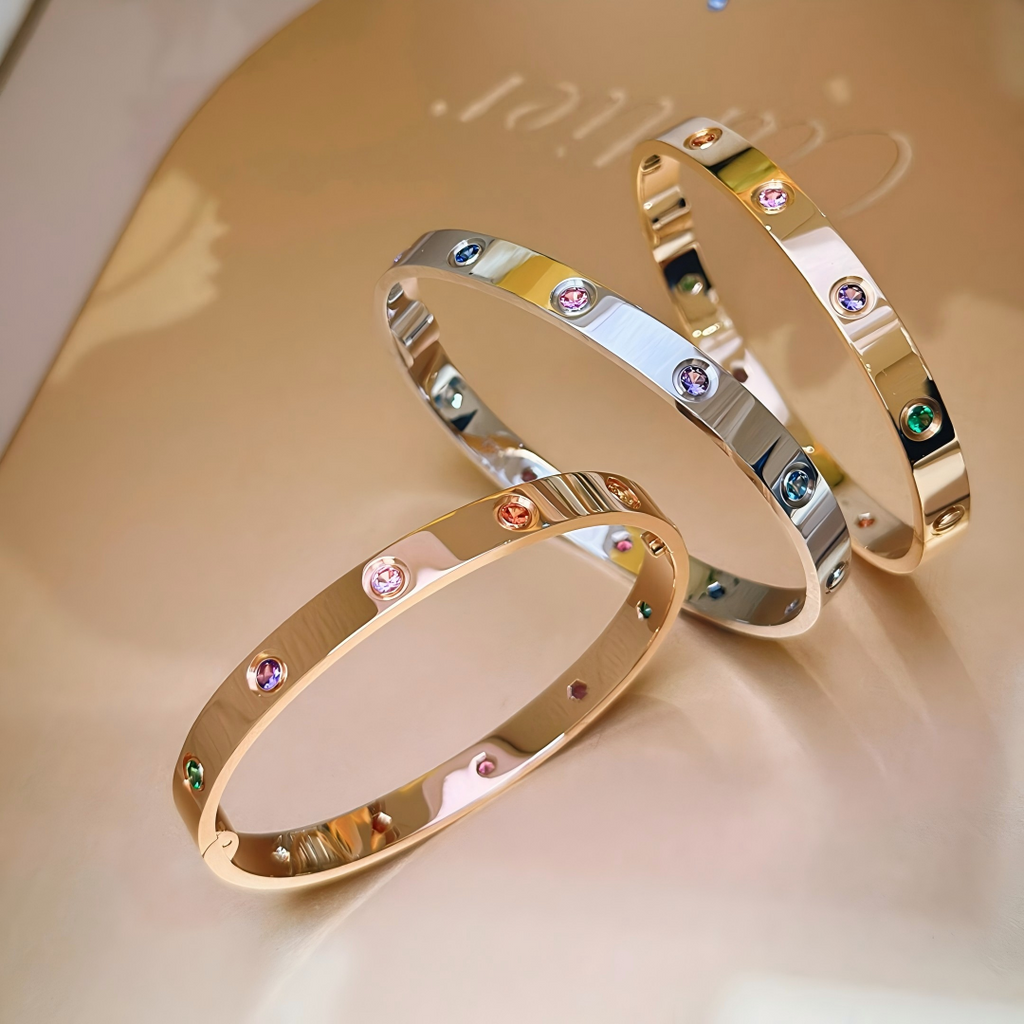 [Lumi Jewels]2026 RAINBOW LOVE BRACELET 6.1MM  10 DIAMONDS