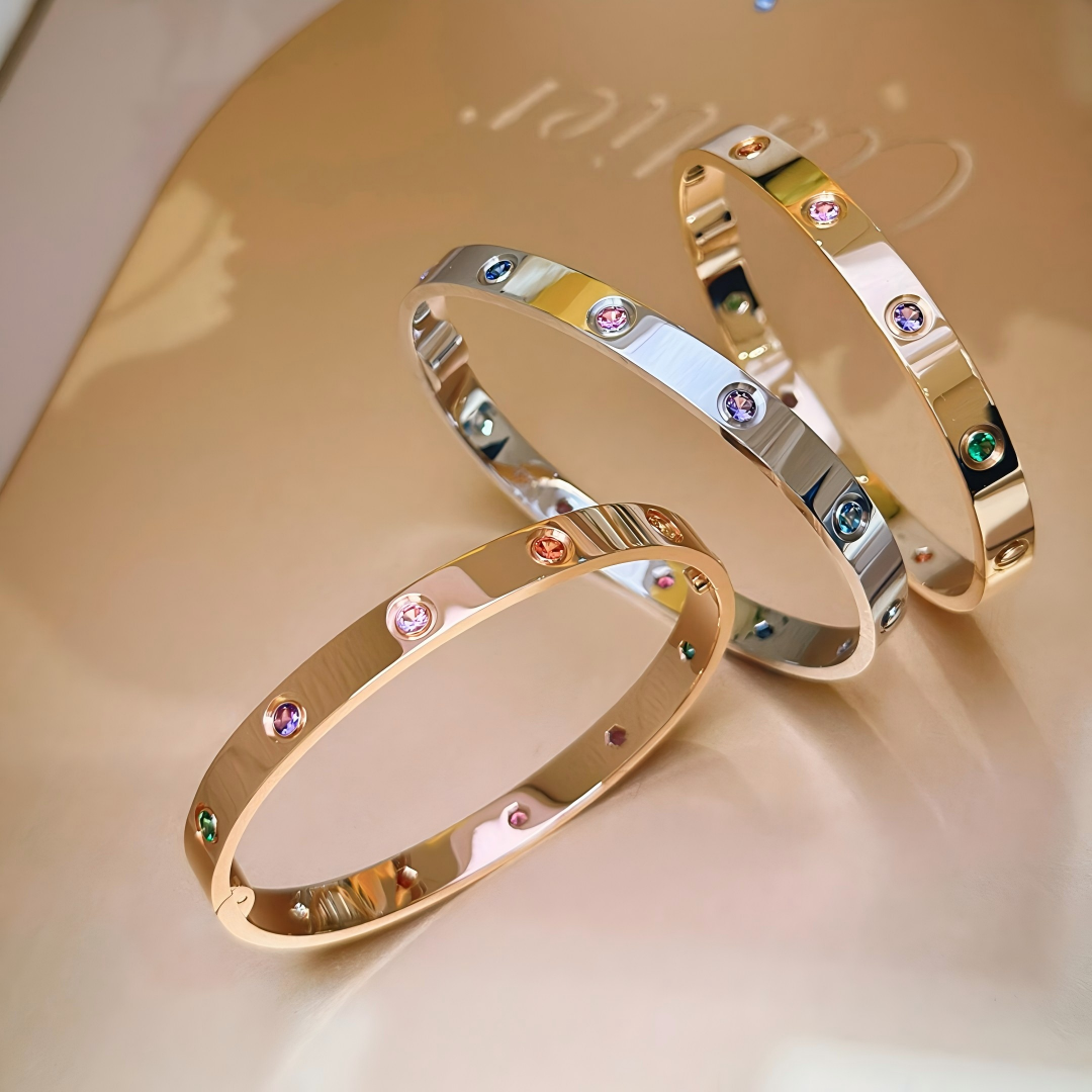 [Lumi Jewels]2026 RAINBOW LOVE BRACELET 6.1MM  10 DIAMONDS