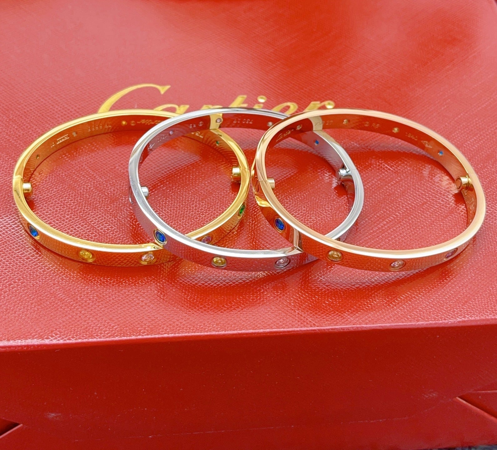 [Lumi Jewels]2026 RAINBOW LOVE BRACELET 6.1MM  10 DIAMONDS