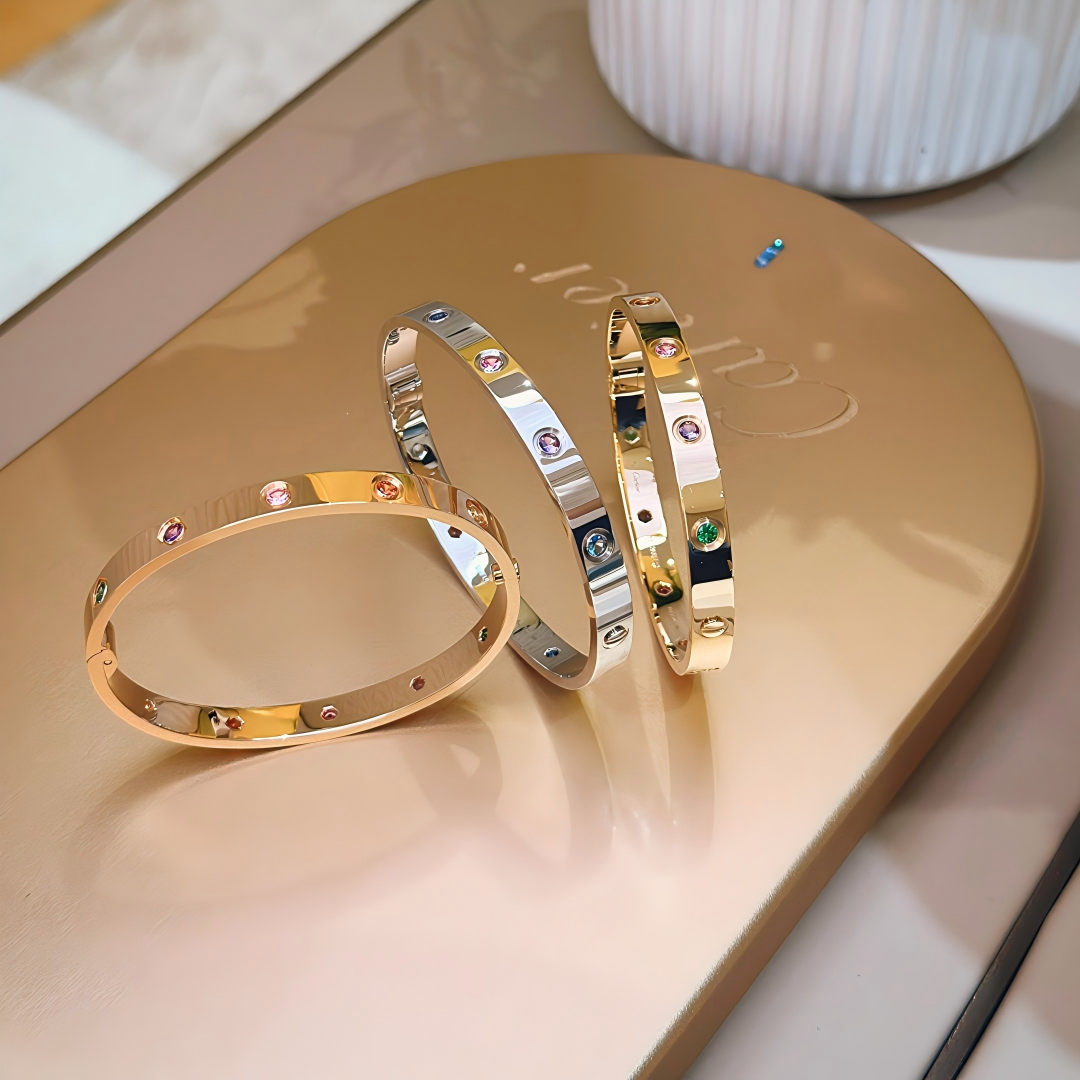 [Lumi Jewels]2026 RAINBOW LOVE BRACELET 6.1MM  10 DIAMONDS