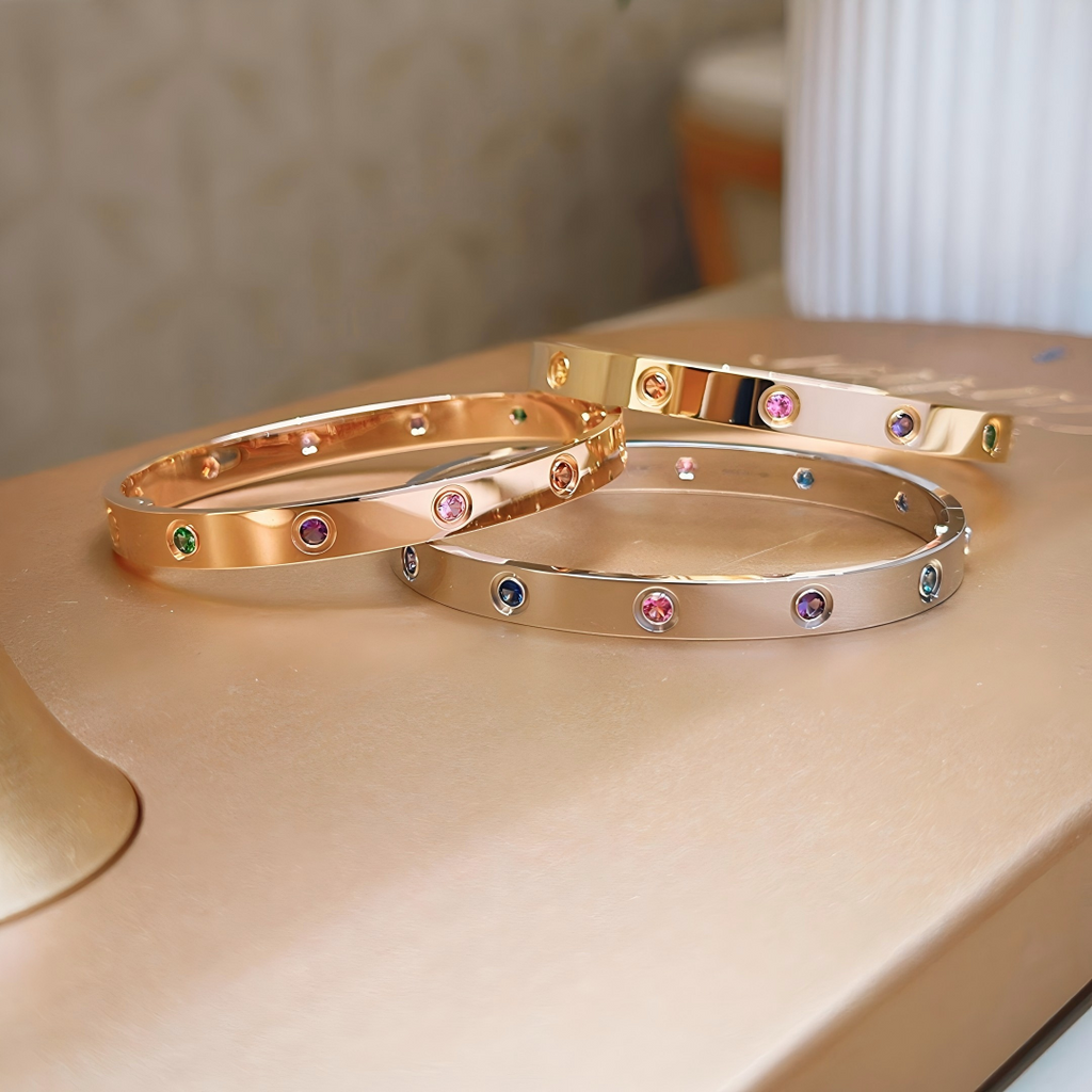 [Lumi Jewels]2026 RAINBOW LOVE BRACELET 6.1MM  10 DIAMONDS