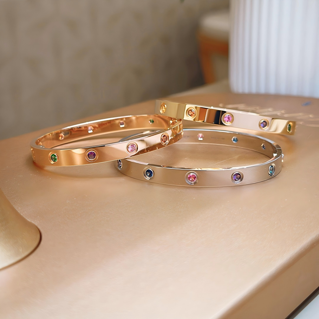 [Lumi Jewels]2026 RAINBOW LOVE BRACELET 6.1MM  10 DIAMONDS