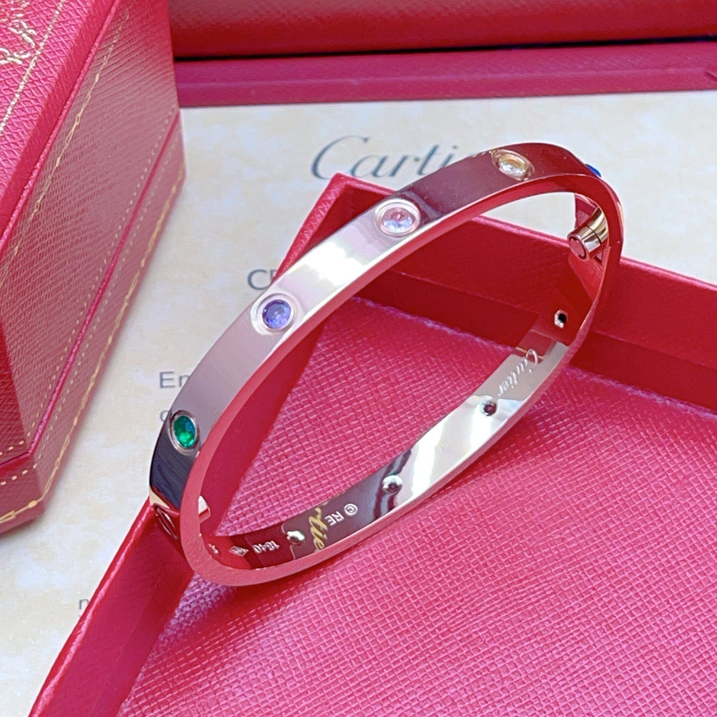 [Lumi Jewels]2026 RAINBOW LOVE BRACELET 6.1MM  10 DIAMONDS