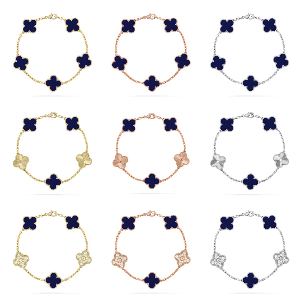 [Lumi Jewels] CLOVER 5 MOTIF PULSAR STONE BRACELET COLLECTION