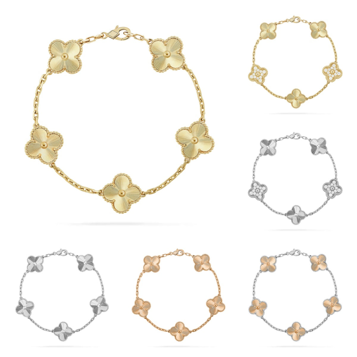 [Lumi Jewels] CLOVER 5 MOTIF LASER BRACELET COLLECTION