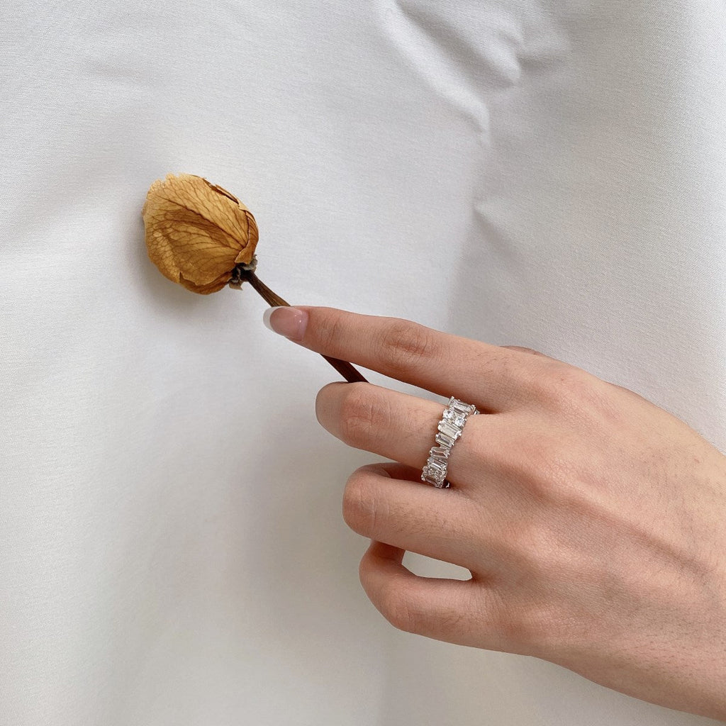 [Lumi Jewels]Delicate Multi Shape Tennis Ring