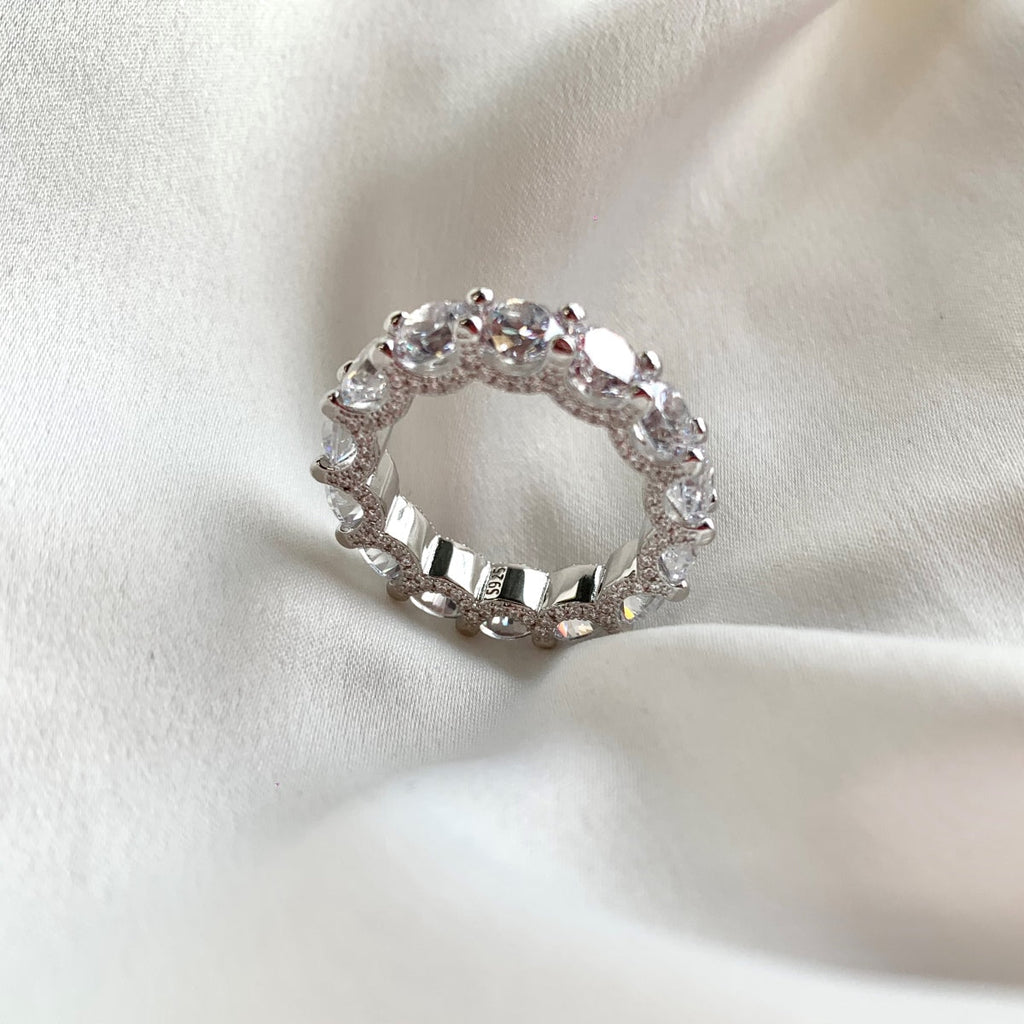 [Lumi Jewels]Gorgeous Round Cut Tennis Ring