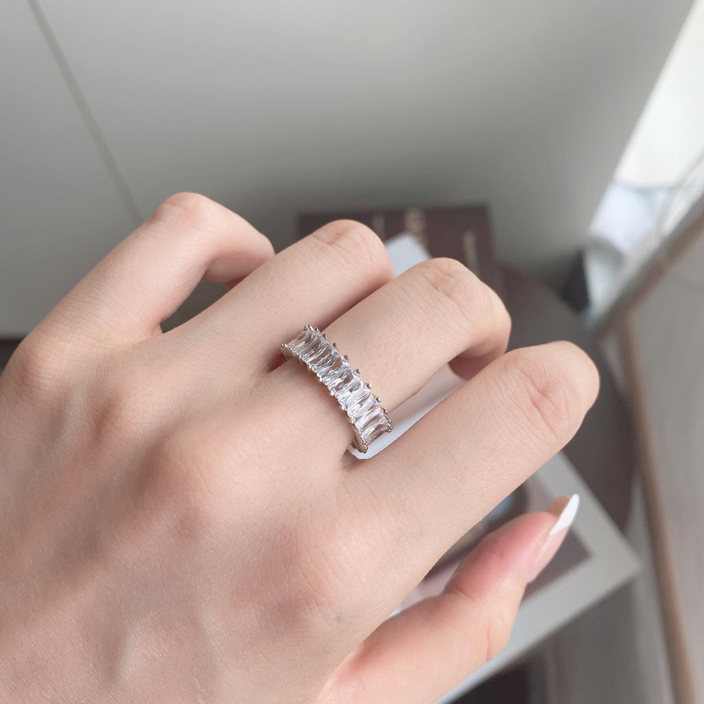 [Lumi Jewels]Unique Colorful Radiant Cut RIng