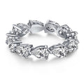 [Lumi Jewels]Exquisite Pear Cut Tennis Ring