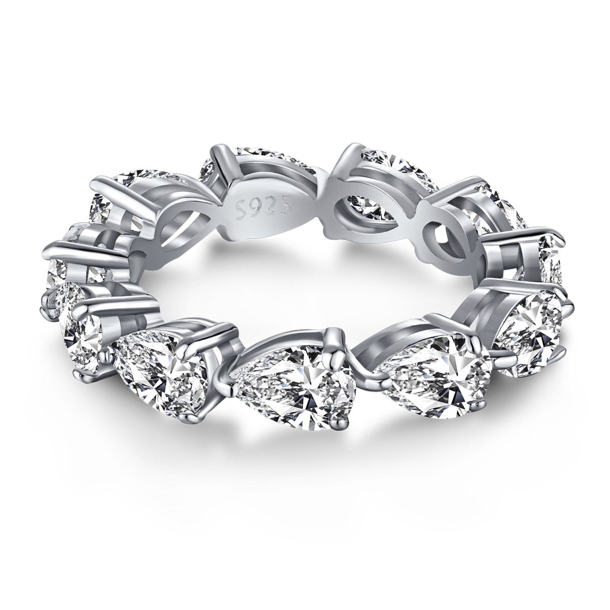 [Lumi Jewels]Exquisite Pear Cut Tennis Ring