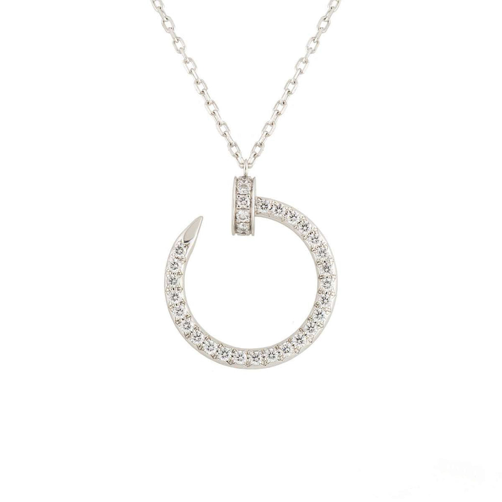 [Lumi Jewels]JUSTE NECKLACE SILVER DIAMONDS