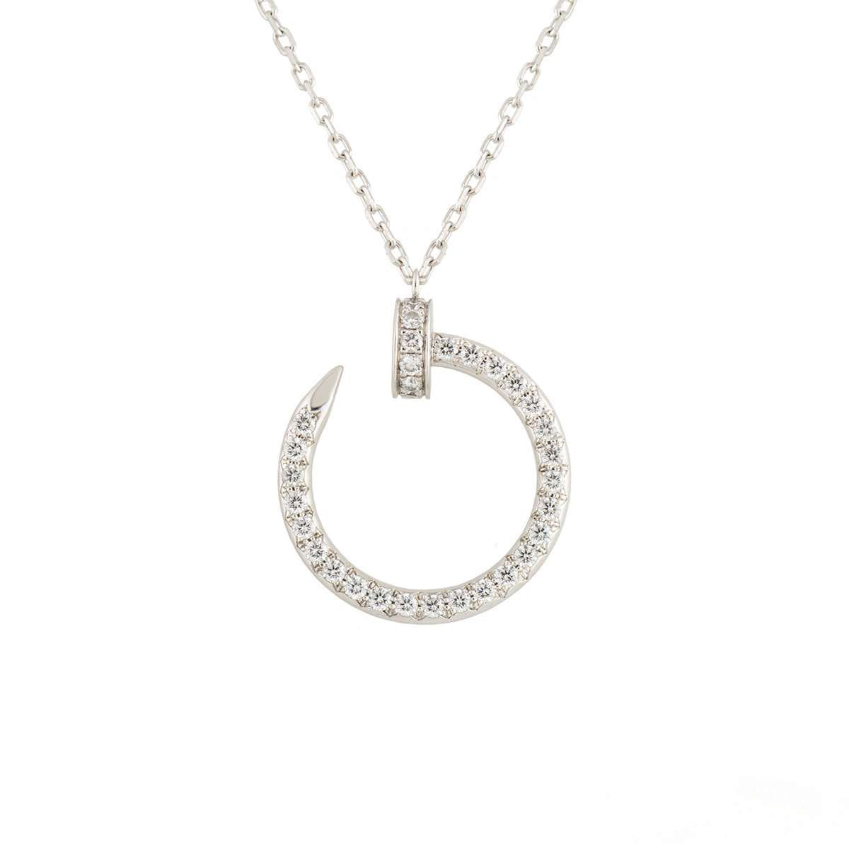 [Lumi Jewels]JUSTE NECKLACE SILVER DIAMONDS