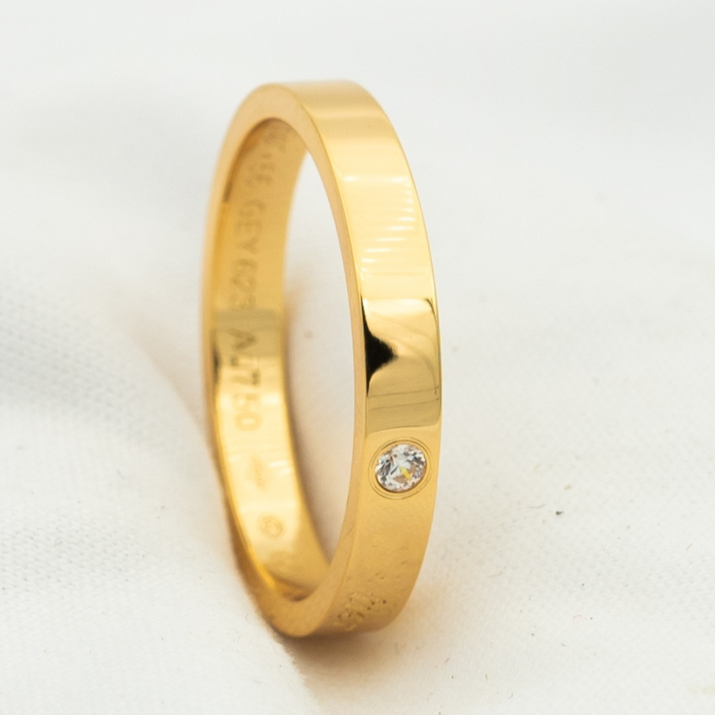 [Lumi Jewels]LOVE RING 4MM 1 DIAMOND
