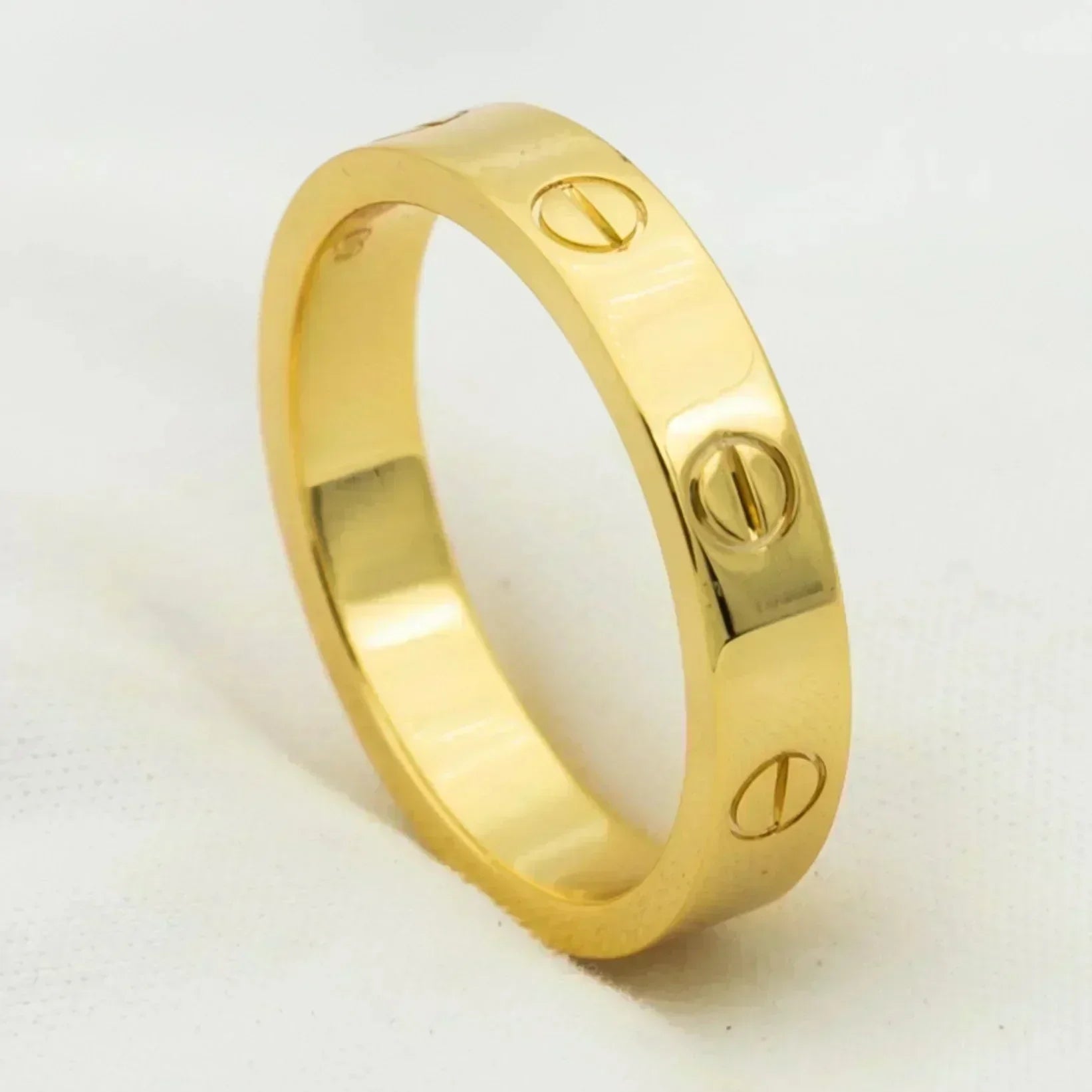 [Lumi Jewels]LOVE RING 4MM 1 DIAMOND GOLD