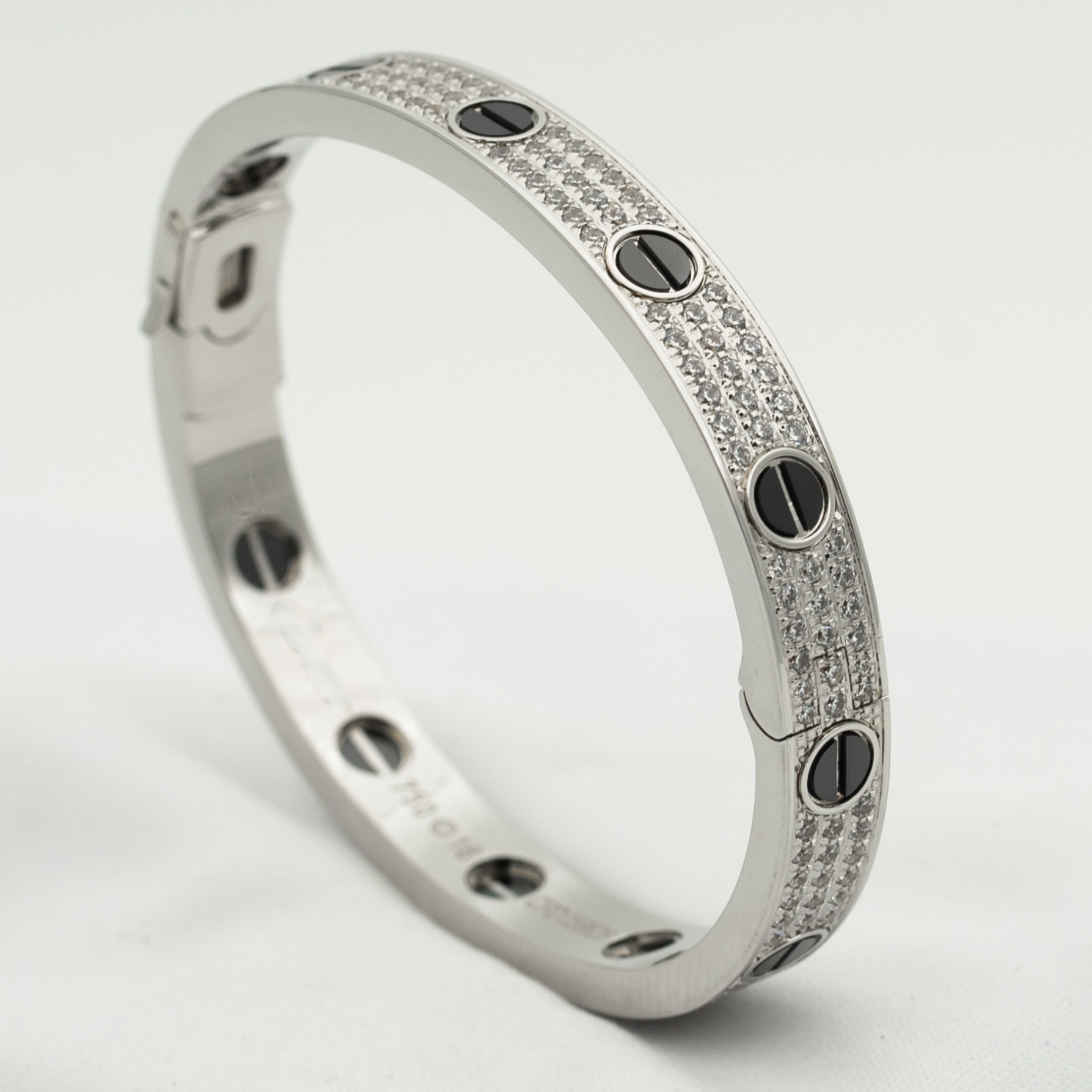 [Lumi Jewels]LOVE BRACELET 6.1MM DIAMOND-PAVED CERAMIC