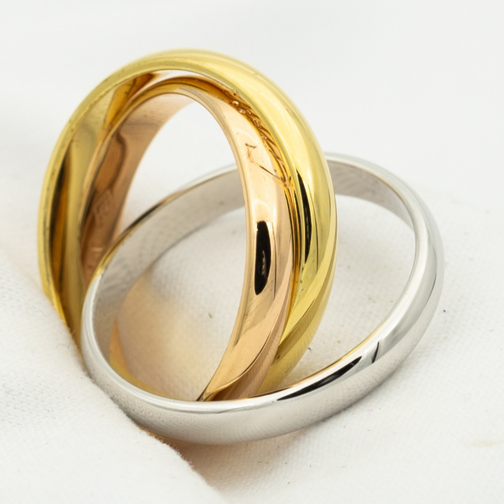[Lumi Jewels]TRINITY RING GOLD PINK GOLD SILVER