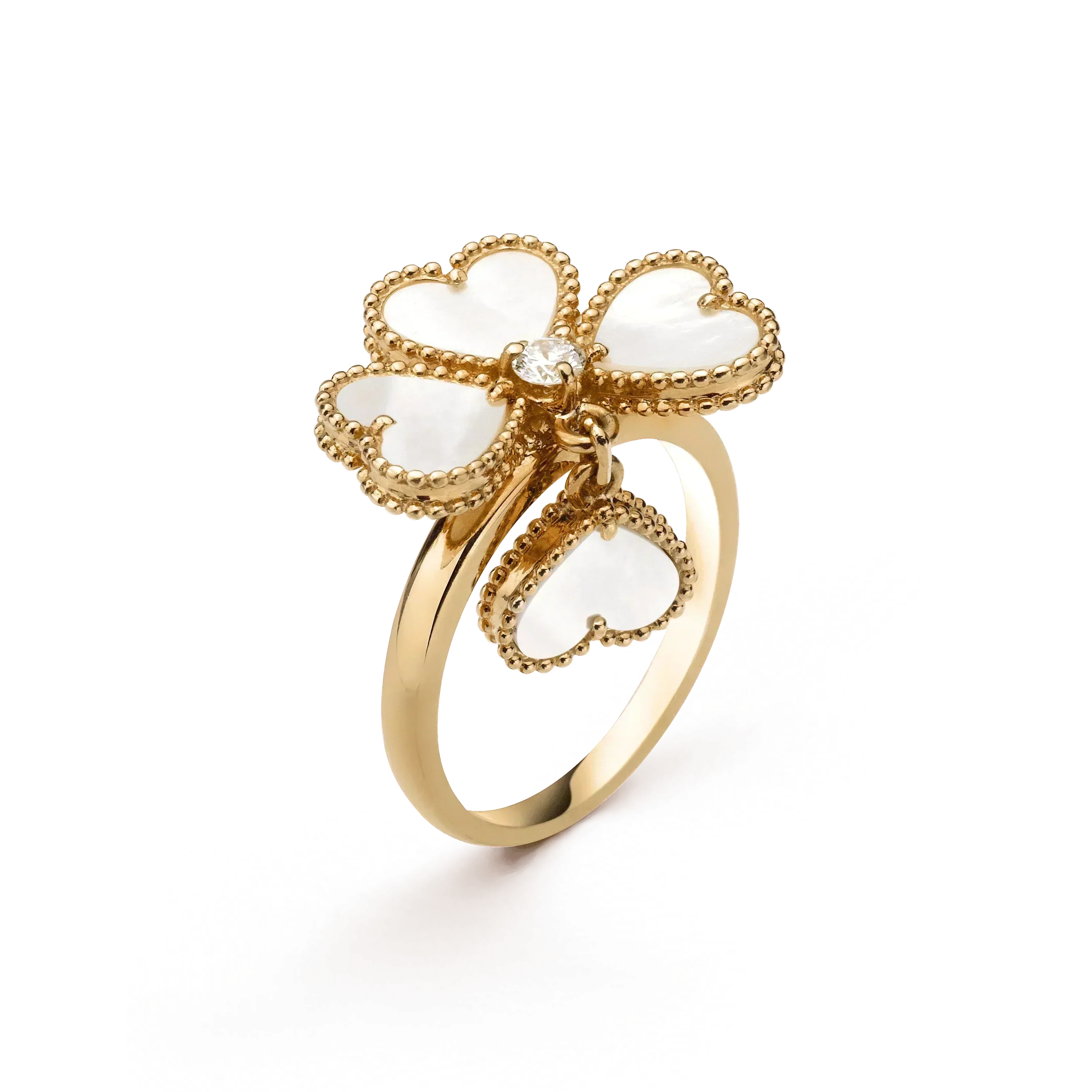 [Lumi Jewels]SWEET CLOVER WHITE MOP RING