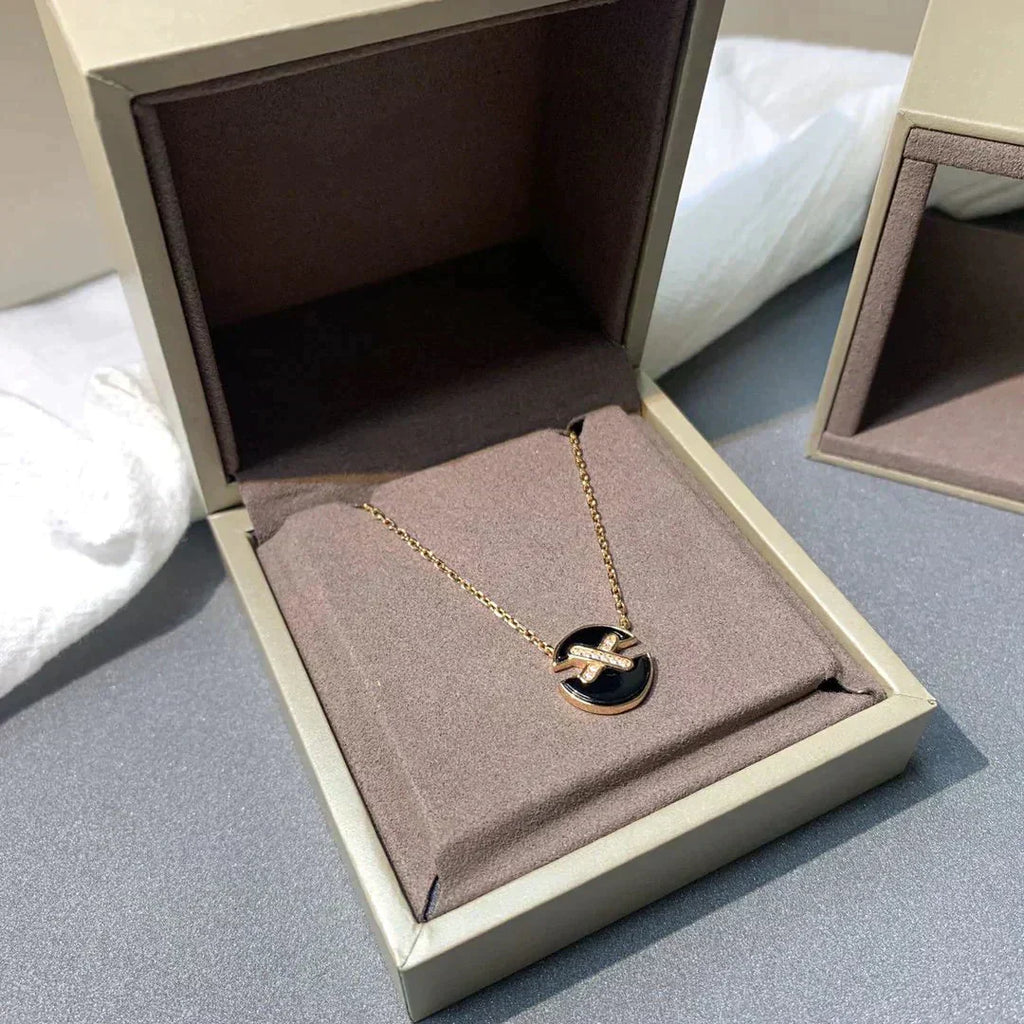 [Lumi Jewels]JEUX DE ROSE GOLD DIAMOND NECKLACE