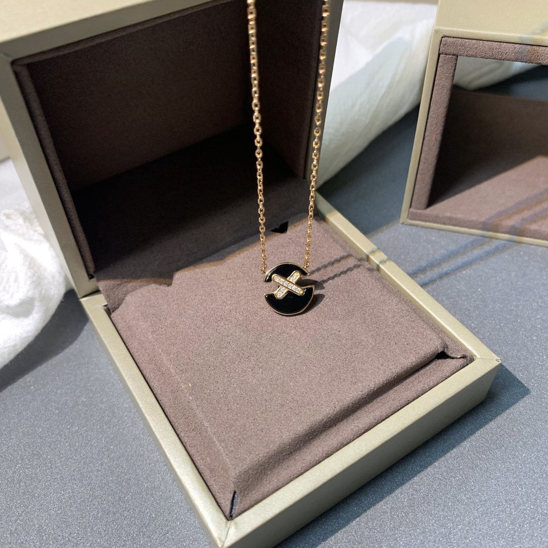 [Lumi Jewels]JEUX DE PINK GOLD DIAMOND NECKLACE