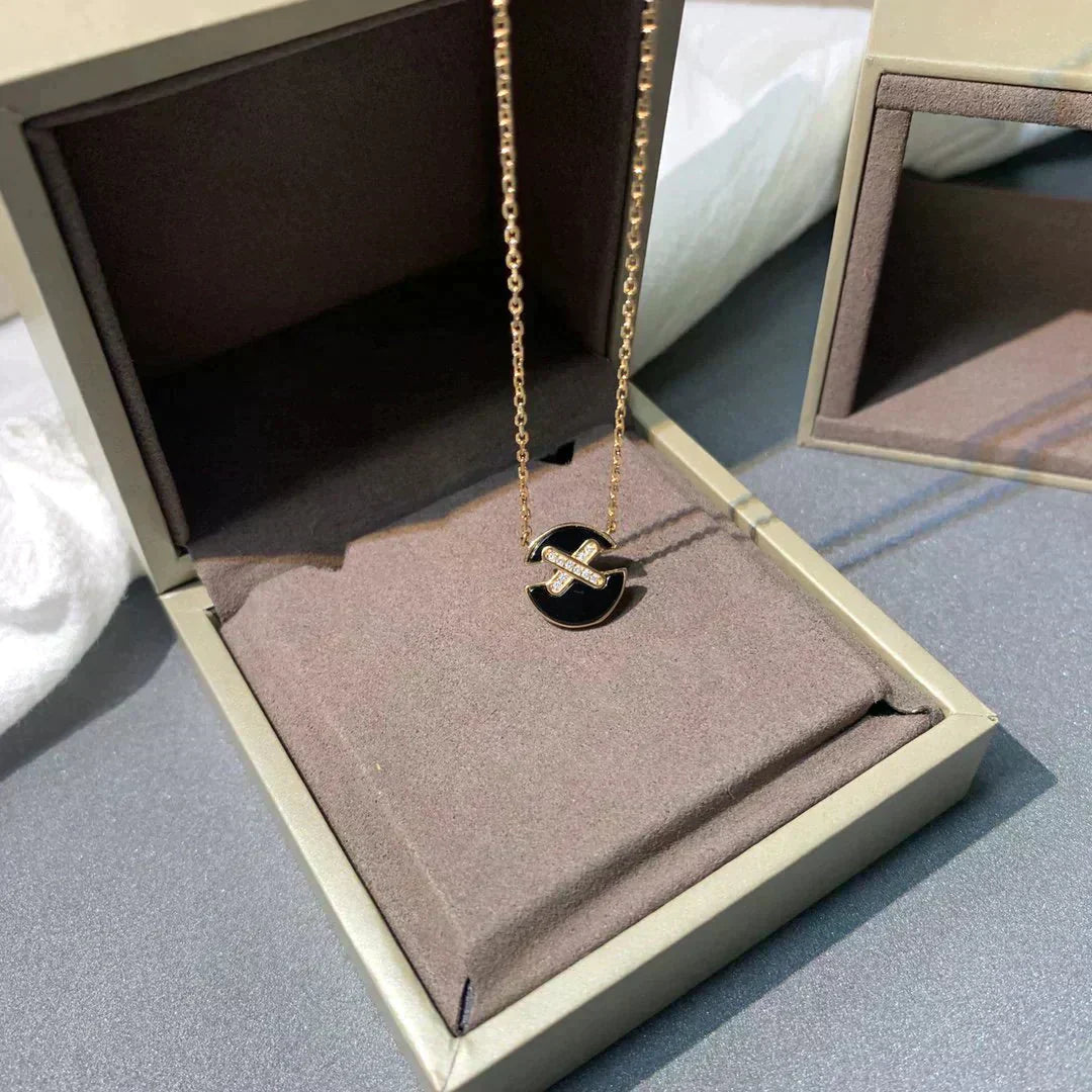 [Lumi Jewels]JEUX DE ROSE GOLD DIAMOND NECKLACE