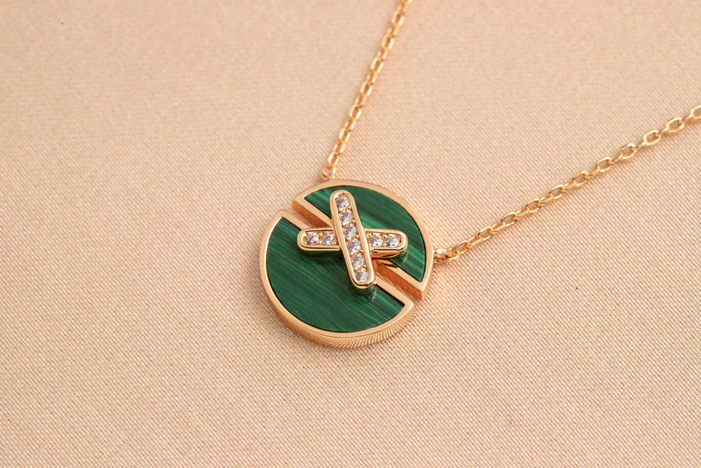 [Lumi Jewels]JEUX DE ROSE GOLD DIAMOND NECKLACE