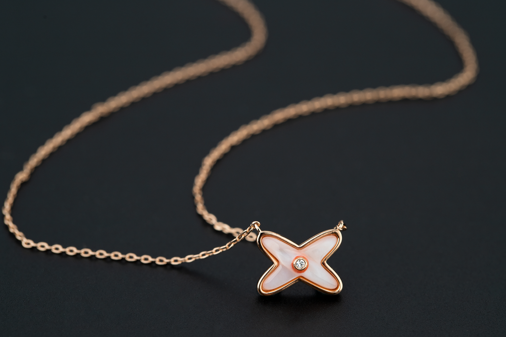 [Lumi Jewels]JEUX DE NECKLACE 1 DIAMOND