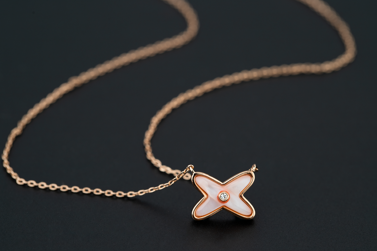 [Lumi Jewels]JEUX DE NECKLACE 1 DIAMOND