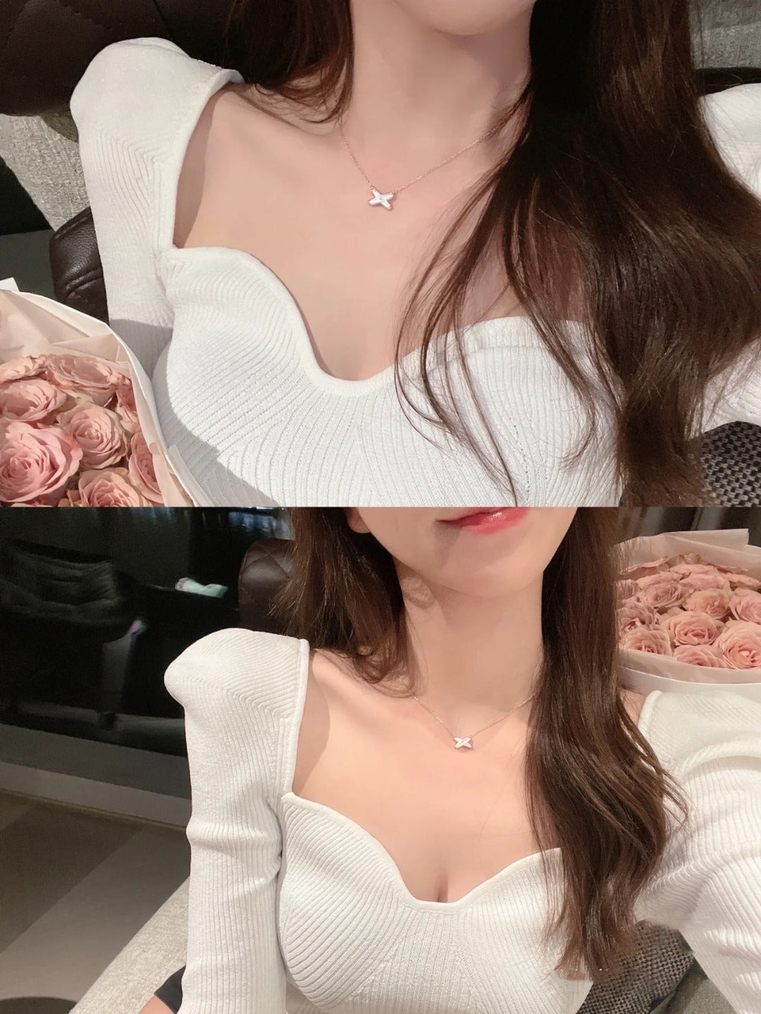 [Lumi Jewels]JEUX DE NECKLACE 1 DIAMOND