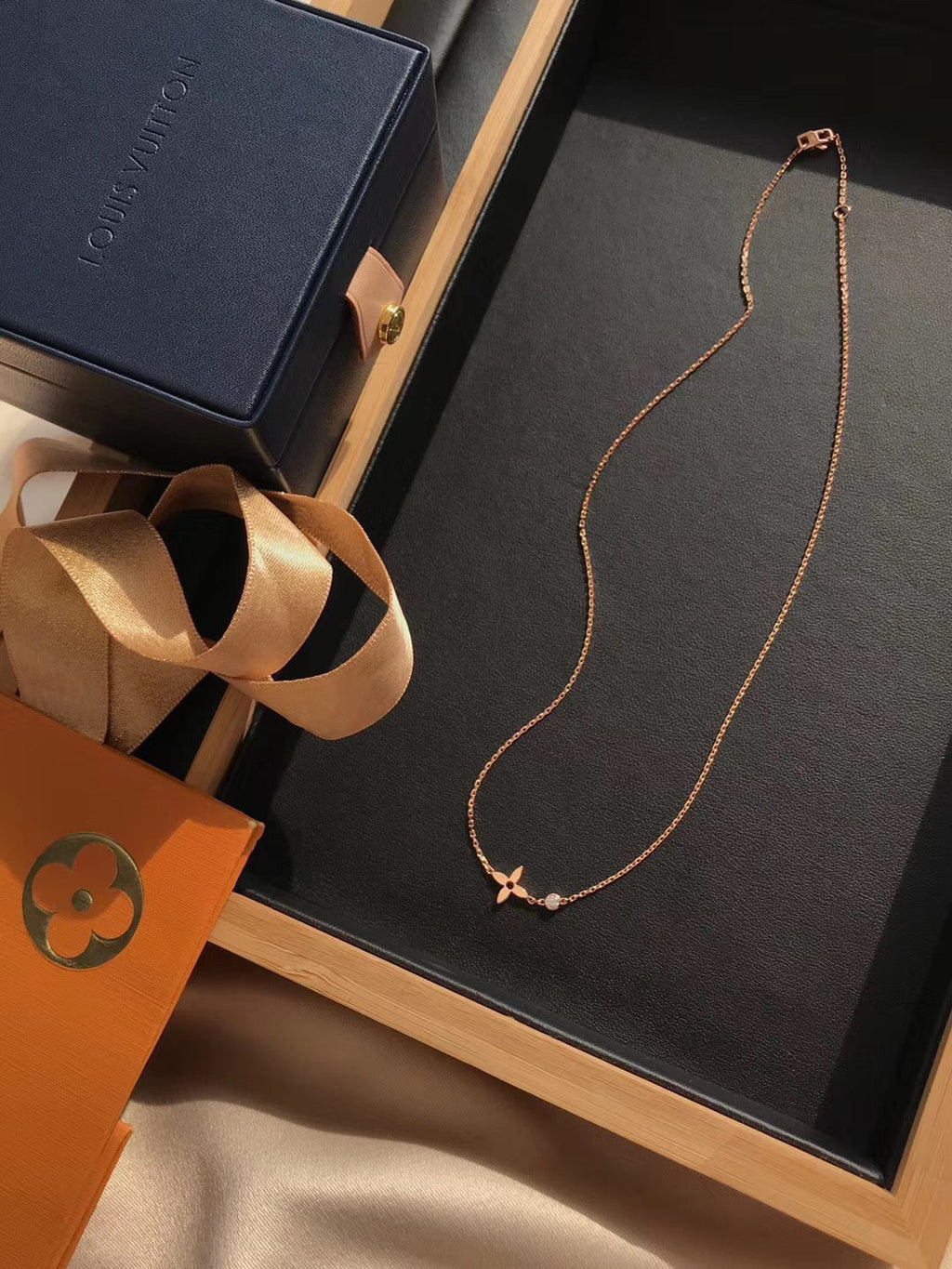 [Lumi Jewels]BLOSSOM PENDANT PINK GOLD AND DIAMOND